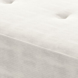 HOMCOM End of Bed Bench, Corduroy Bedroom Bench with Thick Padding and Steel Legs, Tufted Window Seat for Entryway, Living Room, Cream White - thumbnail 9