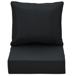 Outsunny 4 Pcs Outdoor Seat and Back Cushion Set Patio Deep Seating Chair Replacement Cushion - Aosom UK - thumbnail 8