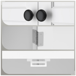 HOMCOM Over-Toilet/Appliance Storage Cabinet - White - thumbnail 9
