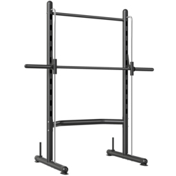 HOMCOM Squat Rack with Pull-Up Bar, Adjustable Weight Rack, Multi-Functional Weight Lifting Barbell Stand for Home Gym Strength Training