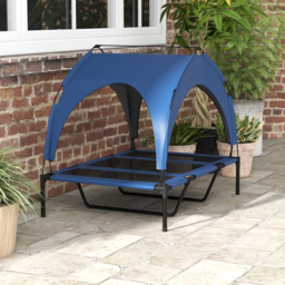 PawHut Cooling Raised Pet Bed with Washable Breathable Mesh for Large Dogs, 106 x 76 x 94cm, Dark Blue - Aosom UK - thumbnail 9