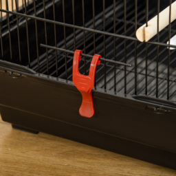 PawHut Bird Cage with Accessories, Suitable for Budgies, Finches, Canaries, Includes Toys, Tray, Handle, 46 x 36 x 100 cm, Black - Aosom UK - thumbnail 9