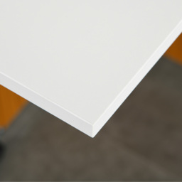 HOMCOM Folding Dining Table Writing Desk Workstation w/ Casters Teak Colour, 4-6 people, White - Aosom UK - thumbnail 9
