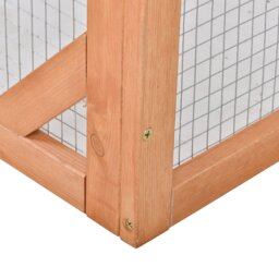 PawHut Guinea Pigs Hutches Small Animal House Off-ground Ferret Bunny Cage Backyard w/ Openable Main House & Run Roof 125.5 x 100 x 49cm - Aosom UK - thumbnail 8