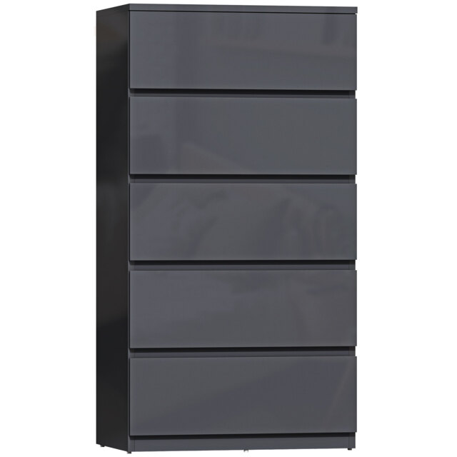 HOMCOM Chest of Drawers, 5-Drawer Storage Cabinets, Modern Dresser, Storage Drawer Unit for Bedroom - image 1