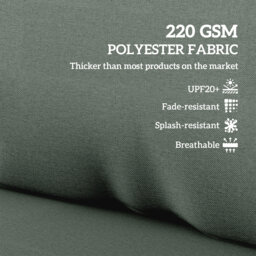 Outsunny 2 Seater Pallet Furniture Cushions Pallet Cushions, UPF20+ 220gsm Fabric, 20 cm Thick Outdoor Seat Pads, Charcoal Grey - thumbnail 5