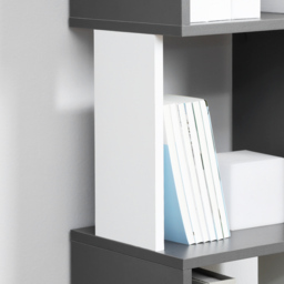 HOMCOM Modern 5-Tier Bookshelf, Freestanding Bookcase Storage Shelving for Living Room Home Office Study, Dark Grey - Aosom UK - thumbnail 7
