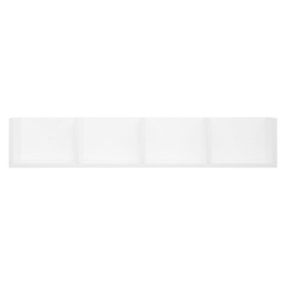 HOMCOM Wall Mount 84 CD / 56 DVD/Blu-ray/ Media Storage Rack 4 Cubes Wooden Shelf Organizer Unit Bookcase Display (White) - thumbnail 7