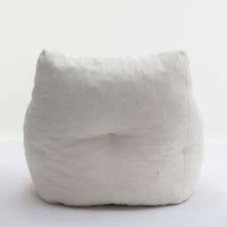 Soft Tufted Foam Kids Chair with Teddy Fabric, Bean Bag Chairs, Comfy Lazy Sofa for Living Room and Bedroom, 100x94x70 cm, White Teddy - Aosom UK - thumbnail 9