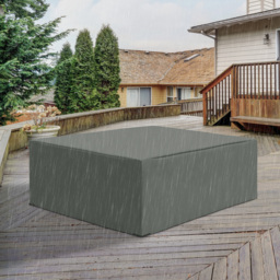 Outsunny Garden Furniture Cover, Oxford Patio Dining Set Protector, Waterproof, Anti-UV, 275L x 205W x 90H cm, Grey - Aosom UK - thumbnail 2