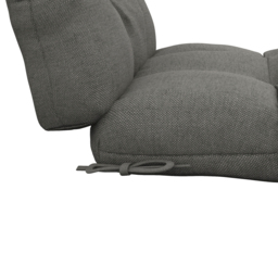 Outsunny Chair Cushion Set: Backrest & Seat Pads with Ties, Charcoal Grey - Aosom UK - thumbnail 9