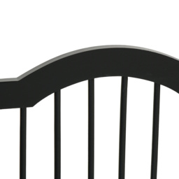 PawHut Freestanding Dog Gate, Wooden Foldable Pet Fence, Safety Barrier for House Doorway Stairs, with Support Feet, Small, Black - Aosom UK - thumbnail 9