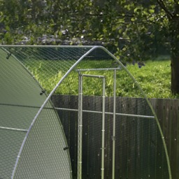 PawHut Galvanised Chicken Coop Outdoor with Cover, for 8-12 Chickens, Hens, Ducks, Rabbits, 3 x 3.8 x 2.2m - Silver Tone - thumbnail 8