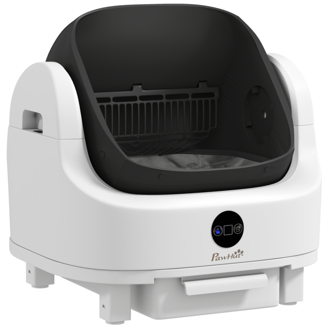 PawHut Self Cleaning Cat Litter Tray Top Opening Design, Automatic Litter Box More Space with Integrated Security Protection - image 1