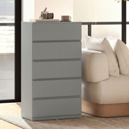 HOMCOM Chest of Drawers, 5-Drawer Storage Cabinets, Modern Dresser, Storage Drawer Unit for Bedroom - thumbnail 8