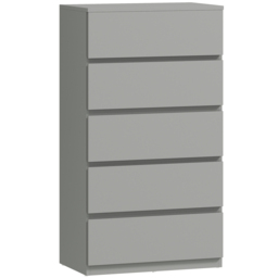 HOMCOM Chest of Drawers, 5-Drawer Storage Cabinets, Modern Dresser, Storage Drawer Unit for Bedroom - thumbnail 1