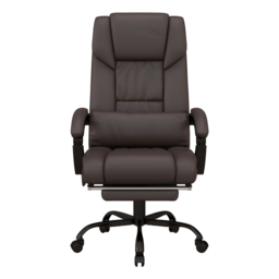 Vinsetto Executive Chair with 6-Point Massage, Recliner with Remote Control, Swivel Wheels & Footrest, PU Leather, Brown - Aosom UK - thumbnail 1