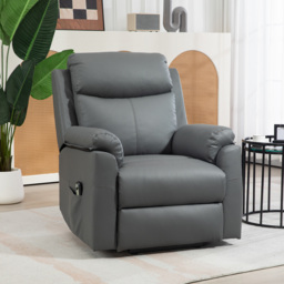 HOMCOM Riser Recliner Chairs Power Recliner Chair for the Elderly, Lift Chair with Remote Control, Side Pockets, Charcoal Grey - Aosom UK - thumbnail 7