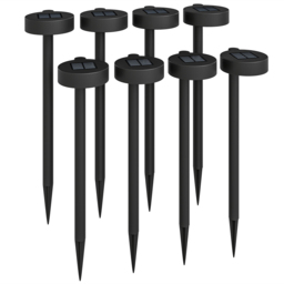 Outsunny Solar Lights Outdoor Garden Stake 8 Pack Pathway Lighting, Solar Stake Lights with Auto On/Off LED, IP44 Waterproof Plastic Outdoor Garden Lighting for Path, Patio and Landscape - thumbnail 1
