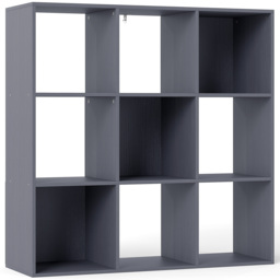 HOMCOM Nine-Cube Storage Shelf - Grey - thumbnail 1