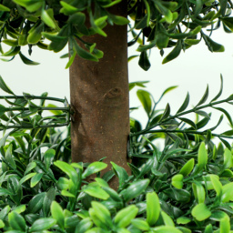 HOMCOM Set of 2 Decorative Artificial Plants, Topiary Ball-shaped Boxwood Trees in Pot, Fake Plants for Home Indoor outdoor Decor, 100cm, Green - thumbnail 9