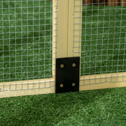 PawHut Large Chicken Run, Wooden Chicken coop, with Combinable Design - Natural Wood Finish - thumbnail 9
