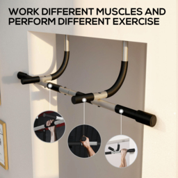 HOMCOM Pull-Up Bar for Doorway Home Fitness Door Horizontal Bar Indoor Gym Upper Body Workout - thumbnail 5