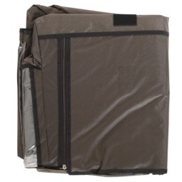 PawHut Water-Resistant Rabbit Hutch Cover: Breathable Pets Cage Protector for Guinea Pigs, Chocolate Brown - Aosom UK - thumbnail 9