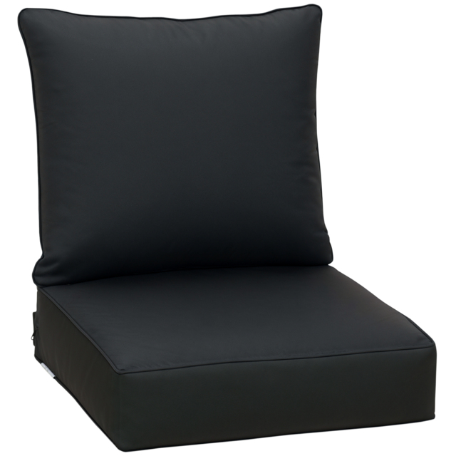 Outsunny Deep Seating Cushions: Plush Patio Furniture Replacements, Outdoor Comfort Redefined - Aosom UK - image 1
