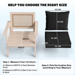 Outsunny Deep Seating Cushions: Plush Patio Furniture Replacements, Outdoor Comfort Redefined - Aosom UK - thumbnail 3