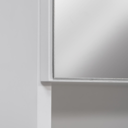kleankin Wall-Mounted Bathroom Sanctuary: Double-Door Cabinet with Adjustable Shelving, Crisp White Finish - Aosom UK - thumbnail 9