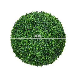 HOMCOM Set of 2 Artificial Topiary Balls, 40cm Faux Boxwood Balls, Hanging Decoration for Home, Indoor, Outdoor, Green - Aosom UK - thumbnail 3