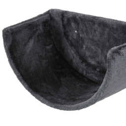 PawHut 4PCs Wall-Mounted Cat Shelves w/ Scratching Post, Hammock, Nest - Dark Grey - Aosom UK - thumbnail 9
