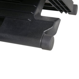 HOMCOM Footrest Adjustable Height & Angle 0-30 Degree for Better Posture at Office Black - Aosom UK - thumbnail 9