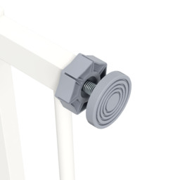 PawHut Adjustable Pet Gate: Metal Safety Barrier for Dogs, 74-80cm Width, Easy Installation, White - Aosom UK - thumbnail 9