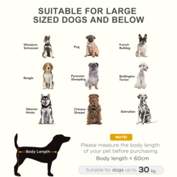 PawHut Elevated Pet Bed, Large Raised Dog & Cat Cooling Cot, Portable for Camping, Outdoor/Indoor Use, Metal Frame with Mesh, Black - Aosom UK - thumbnail 8