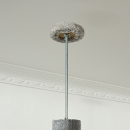 PawHut Multi-Level Cat Tree, Kitten Activity Tower, Condo, Indoor Play House with Scratching Post, Hanging Balls, Light Grey - Aosom UK - thumbnail 8