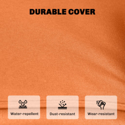 Outsunny 14-piece Dining Set Cushions - Orange - thumbnail 5
