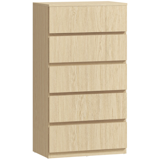HOMCOM Chest of Drawers, 5-Drawer Storage Cabinets, Modern Dresser, Storage Drawer Unit for Bedroom - image 1