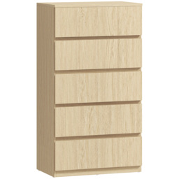 HOMCOM Chest of Drawers, 5-Drawer Storage Cabinets, Modern Dresser, Storage Drawer Unit for Bedroom - thumbnail 1