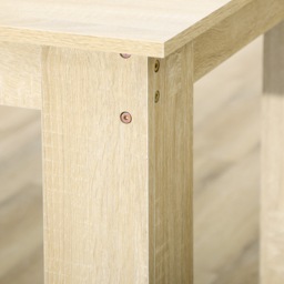 HOMCOM Dining Table for 4-6 People, Kitchen Table with Wood Effect for Dining Room, Oak - thumbnail 9
