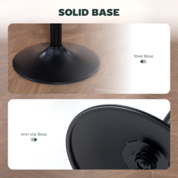HOMCOM Set of Two Faux Leather Bar Stools - Dark Green - thumbnail 8