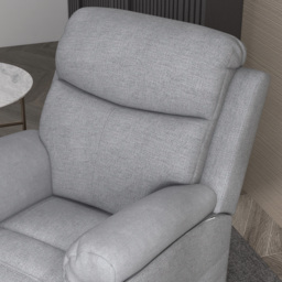 HOMCOM Power Lift Chair Electric Riser Recliner for Elderly, Linen Fabric Sofa Lounge Armchair with Remote Control and Side Pocket, Cat Scratch Anti, Grey - thumbnail 9