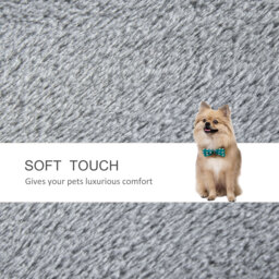 PawHut 4-step Pet Stairs with Scratching Posts, Platforms, Toy Ball, Grey - Aosom UK - thumbnail 6