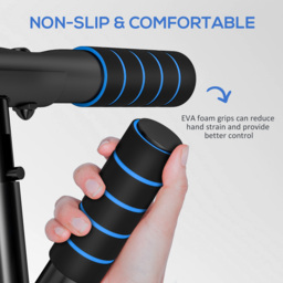 SPORTNOW Pull-Up Bar Doorway, No Drilling Chin-Up Bar Push Up Stand with Resistance Bands and Padded Handles for Home Gym Exercise, Blue - thumbnail 9