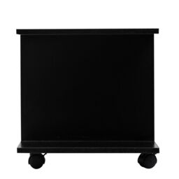 HOMCOM Modern TV Stand with Storage Shelves, Sleek Design for Living Rooms, Space-Saving, Black - Aosom UK - thumbnail 8