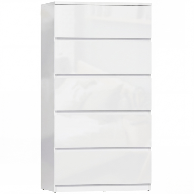 HOMCOM Chest of Drawers, 5-Drawer Storage Cabinets, Modern Dresser, Storage Drawer Unit for Bedroom - image 1