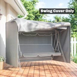 Outsunny 205 x 124cm Three-Seater Swing Chair Protective Cover Grey - Aosom UK - thumbnail 7