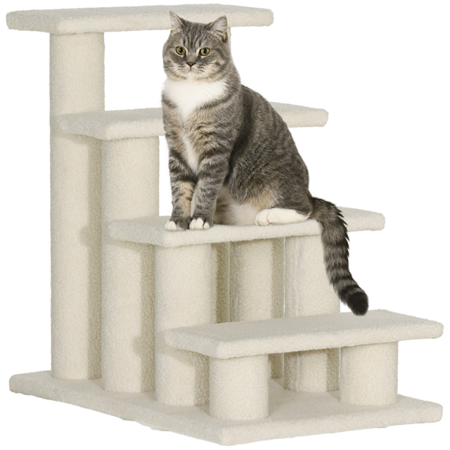 Durable Pet Stairs Ramp, Easy Climb Cat Tree Ladder, Indoor Climbing Frame Staircase for Pets - Aosom UK - image 1