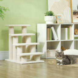 Durable Pet Stairs Ramp, Easy Climb Cat Tree Ladder, Indoor Climbing Frame Staircase for Pets - Aosom UK - thumbnail 7